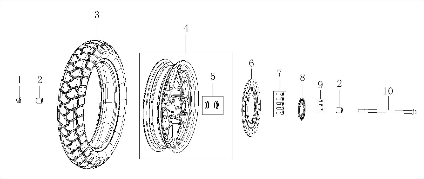 3-advsr1-290020743-0001-4f0be5ac2b090d94 VOGE SR1 ADV 125 ÖN JANT - Görsel 1