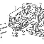 YUKI YILDIZ 100 CC CUB KRANK KUTUSU SOL KAPAK