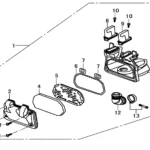 YUKI GUSTO-PAŞA ESKİ MODEL 97 CC CUB HAVA FİLTRESİ KOMPLE